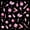 Black Pink, variant on Castle Fairy Glam Black Girl Full Size Bedding Sets 7 Pieces,Stars Print Full Size Bed in a Bag,Pink Black,Pink Reversible