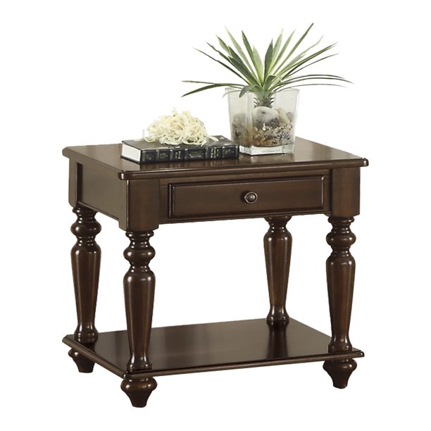 Lovington End Table With Functional Drawer Walmart Com Walmart Com