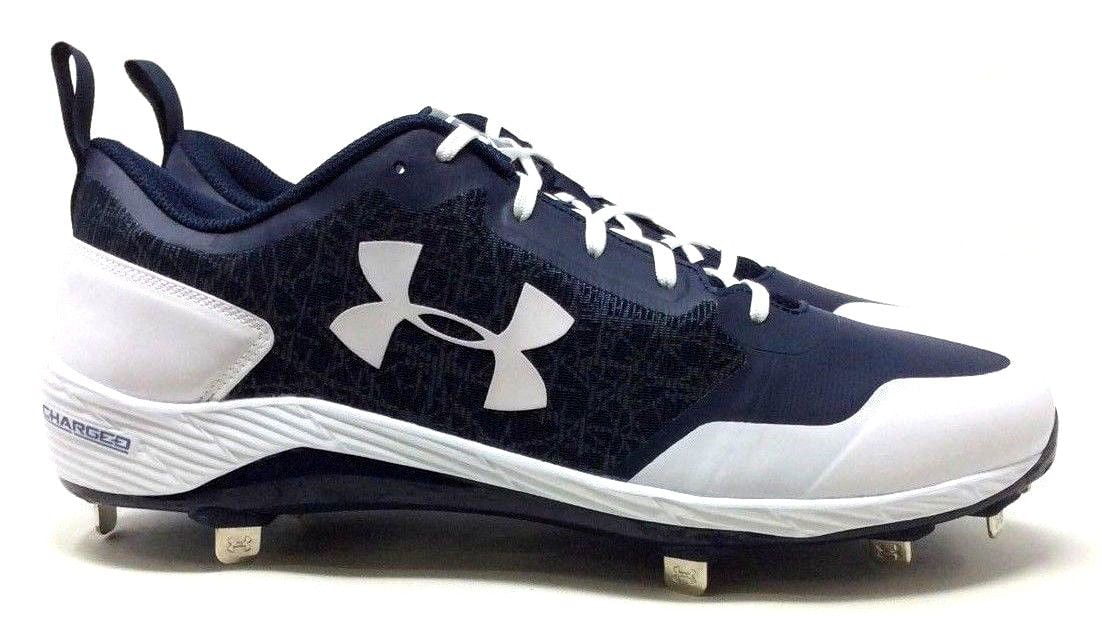 navy blue under armour cleats