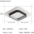 thumbnail image 2 of Lámpara de techo cuadrada, luz de techo LED moderna para aplicaciones interiores amplias sin atenuación, fácil de instalar en cualquier habitación, 2 of 5