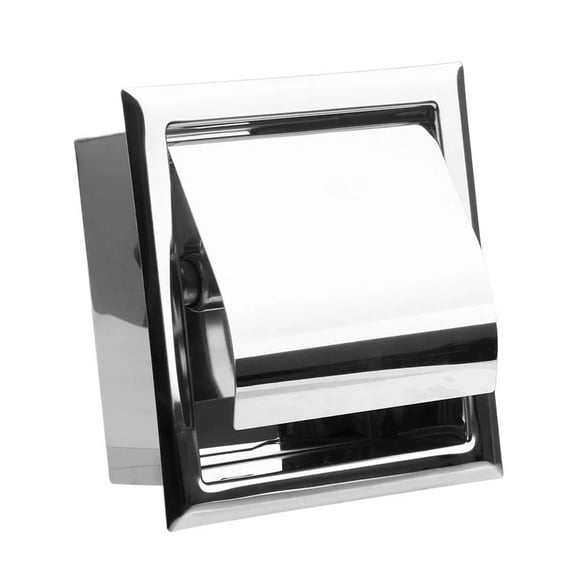 BAIANNAN Wall Mounted Roll Paper Box Concealable Toilet Paper Holder