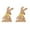 B, variant on Lksixu Easter Decorations Wooden Bunny Ornament for Easter Festive Decoration MDF with Realistic Grain Ribbon Bow Tie Lightweight And Ideal for Home Or Table Decor Spring Decor for Party Holiday