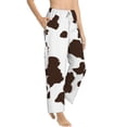 thumbnail image 2 of Daiia Brown Cow Women's Sleep Pant with Pockets and Drawstring,Pajama Pants-Large, 2 of 9
