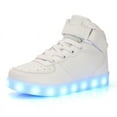 thumbnail image 5 of Zapatos con luz LED recargables por USB, zapatos con luz LED, zapatos casuales de moda para niños de caña alta, zapatos de tabla luminosos, 5 of 5