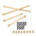 thumbnail image 1 of RC Car Pull Rod Set, Wear  RC Front Rear Pull Rod Copper Bend   for RC Crawlers, 1 of 8