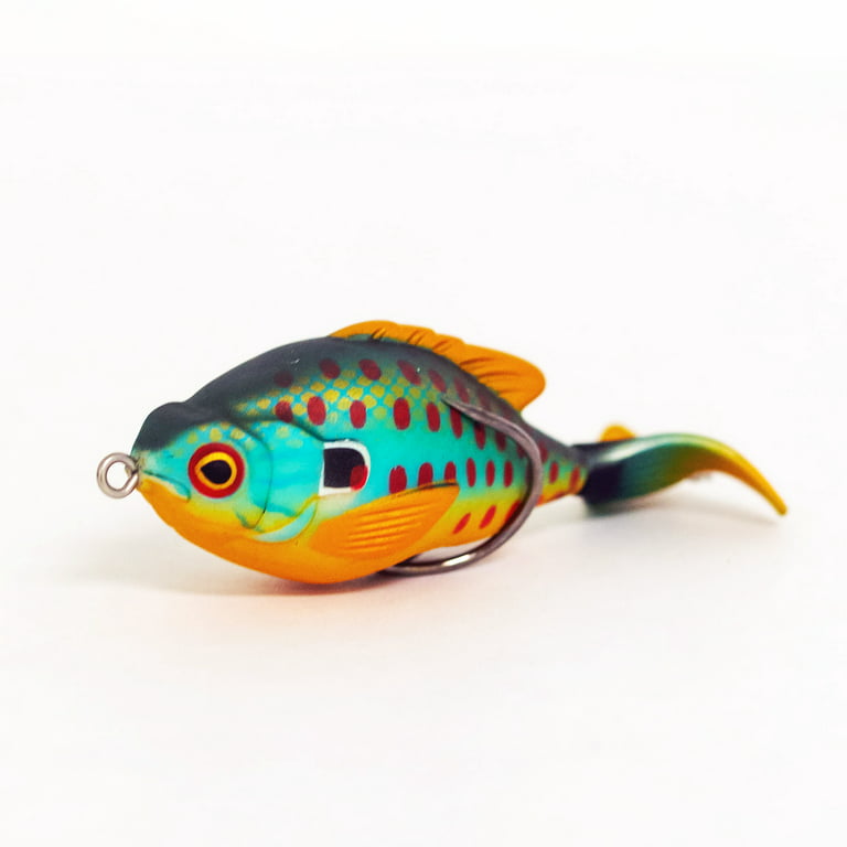 Lunkerhunt Prop Fish - Topwater Lure - Pumpkin Seed,3.5in,1/2oz,Soft  Baits,Fishing Lures