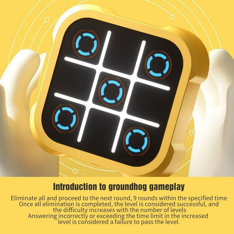 Jeu De Morpion électronique, 3 Sur 1 Console De Jeu De Puzzle Portable Orteil Electronique A Tick Tac Jeux Familiaux Interactifs Pour Les Parents Et Les Enfants