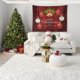 thumbnail image 1 of Christmas Day Decoration Background Cloth Peach Velvet Fabric Wall Decoration Painting Tapestry, 1 of 6