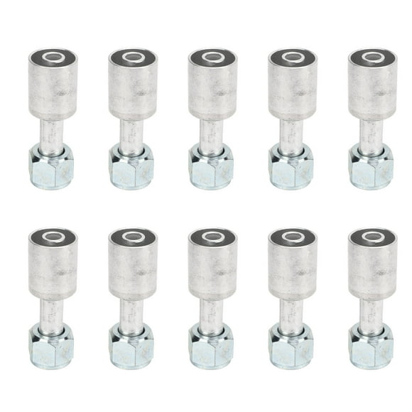 Car AC Aluminum Connector,10PCs Car Air Conditioner AC Aluminum Connector Pipe Car Air Conditioner Aluminum Pipe Superior Craftsmanship
