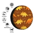 thumbnail image 4 of Naloa Dinosaurs and Leaves PVC Leather Spare Tire Wheel Cover for Car Truck SUV Camper Trailer Universal Fit many size17 inch, 4 of 6