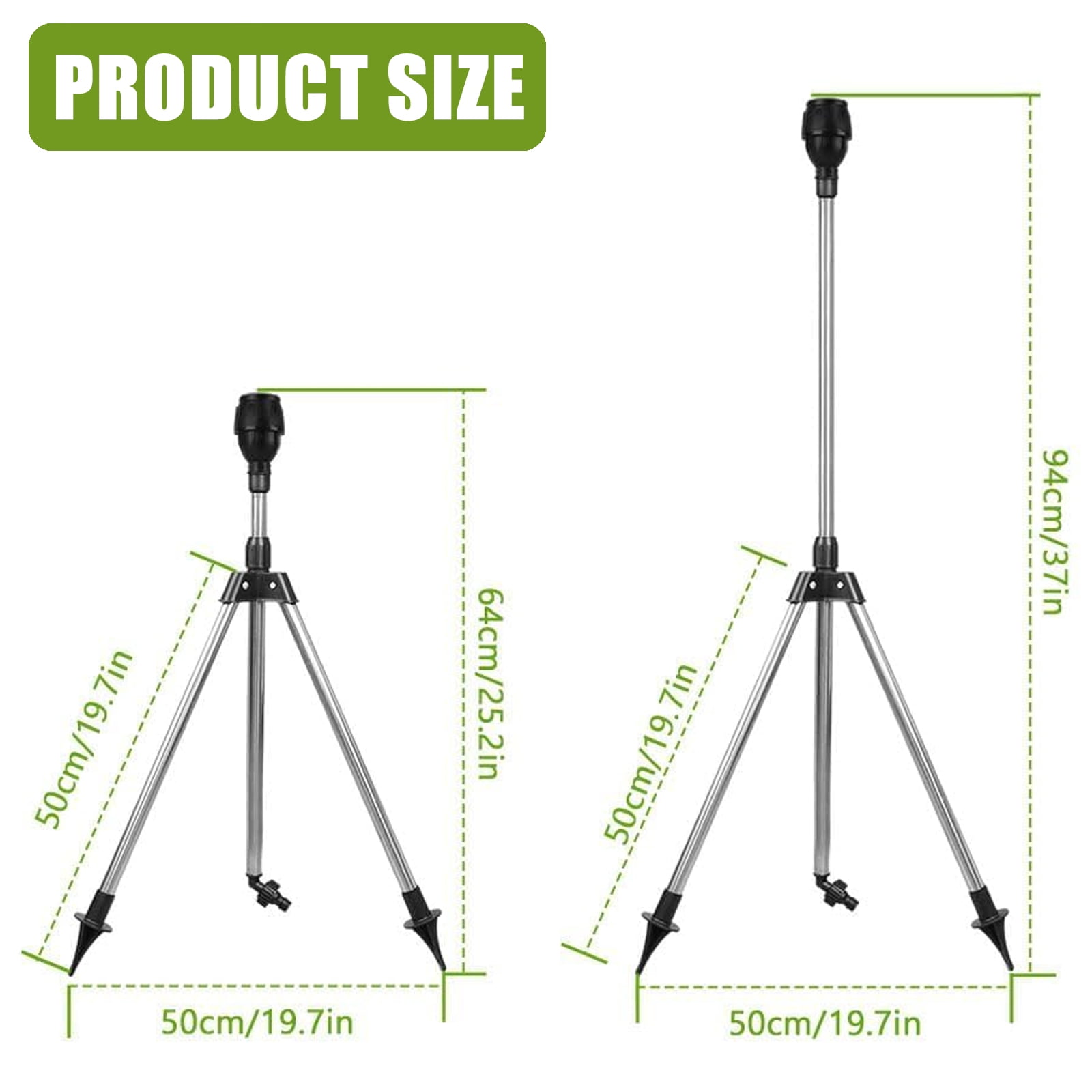 Leakproof Adjustable 360 Degree Tripod Sprinkler With Multi Quick Connector For Efficient Lawns Garden Irrigation