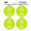 Keep Calm And Play Tennis Sports MAG-NEATOS(TM) Car/Refrigerator Magnet Set