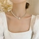 thumbnail image 5 of Guardurnaity Collar con colgante de flor de 2 piezas, collar de compromiso de aniversario de boda estético, gargantilla de perlas, joyería, regalo para Ropa, zapatos y accesorios Miscelánea Guardurnaity AP010630-00, 5 of 6