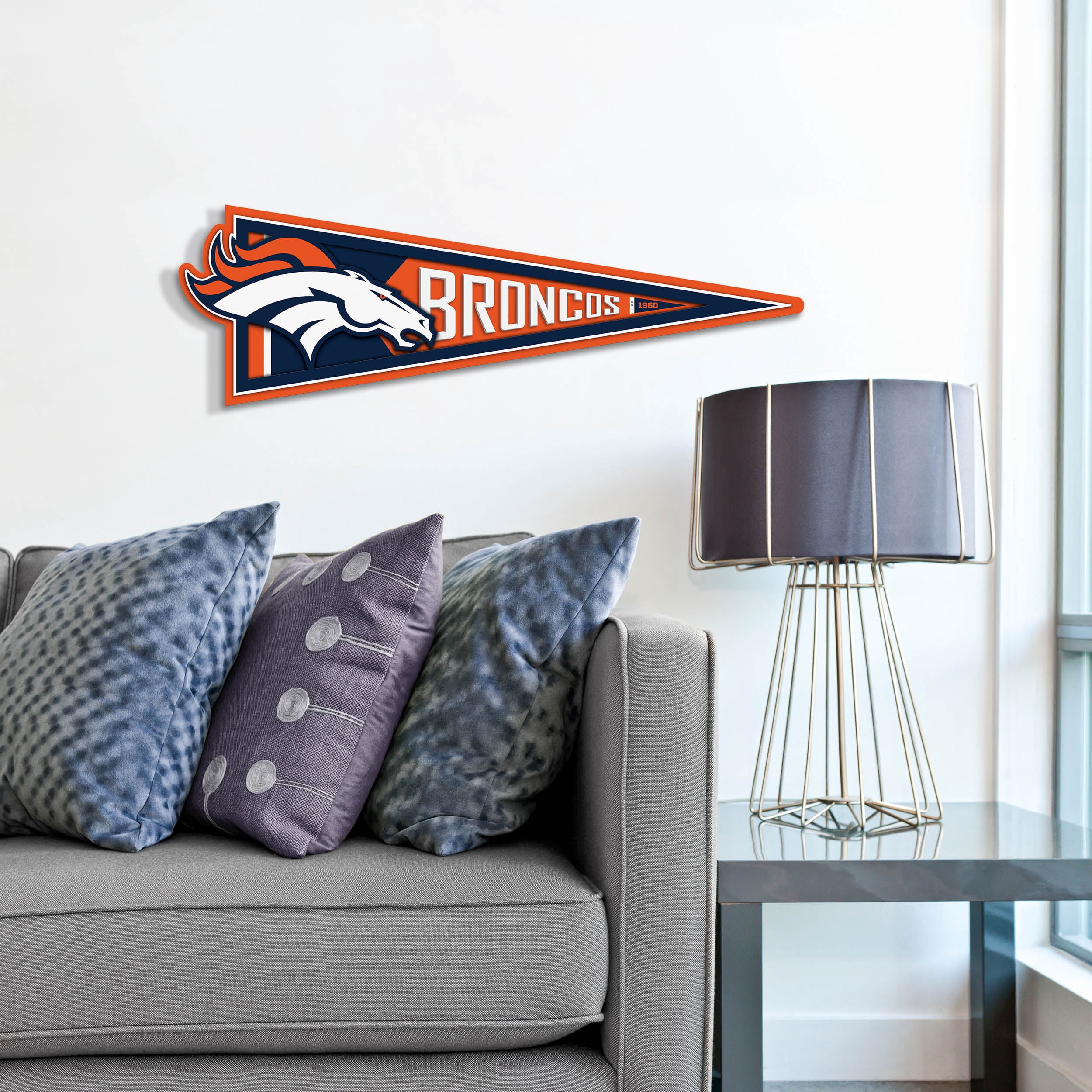 YouTheFan NFL Denver Broncos Pennant Sign