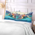 thumbnail image 6 of GZHJMY Beautiful Turtle Plush Pillow Case,Zippered Bed Pillow Pillowcases,Super Soft and Cozy Pillowcase Covers for Sleep - Queen Size 20x30in Home Decor, 6 of 7