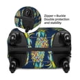 thumbnail image 5 of Wukai Colorful Pineapples Elastic Luggage Cover: Personalized Protection for Your Suitcase - Fits 19~29-inch, Washable & Durable Travel Companion-Small, 5 of 8