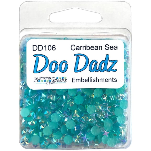 Buttons Galore Doodadz Embellishments-Caribbean Sea