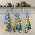 thumbnail image 5 of GZHJMY Sunflowers Original Oil Painting Kitchen Towels Set of 1 Dishcloths Hand Towels Tea Towels Ultra Absorbent for Cleaning Washing Drying Dishes Tableware 28'' x 18'', 5 of 7