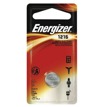 CR1216 Energizer 3 Volt Lithium Coin Cell Battery (On a Card) - Walmart.ca