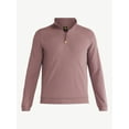 thumbnail image 5 of Athletic Works Men's and Big Men's Waffle Quarter Zip Pullover, Sizes S-3XL, 5 of 6
