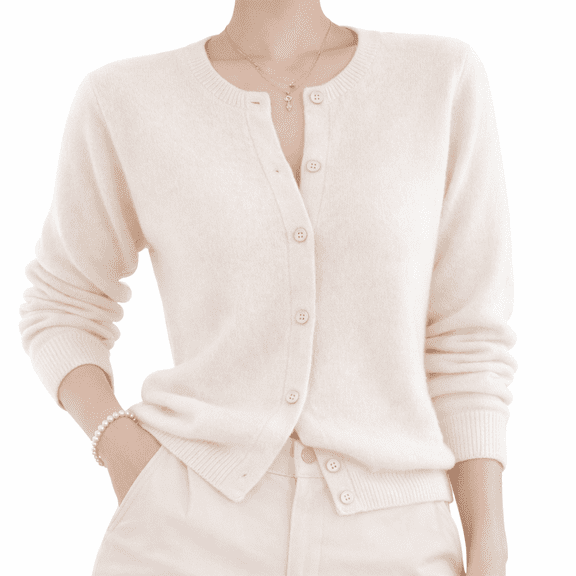 Women’s Soft Knit Button Front Cardigan, Long Sleeve Lightweight Cozy Sweater Top for Fall Winter