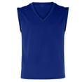 thumbnail image 2 of Rigardu tank tops men Men's Spring And Summer Daily Casual Sleeveless V Neck Vest T Shirt tank top for men Blue + L, 2 of 5