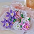 thumbnail image 4 of Blocks Flower Bouquet Rose Building Block 3D Flower Model Valentine‘s Day DIY Block Brick Toy Kit for Girl Friend Adult Craft Gift, 4 of 7