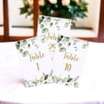 thumbnail image 3 of Greenery Eucalyptus Table Number Cards Double Sided Party Table Numbers for Reception Baby Shower Anniversary Birthday Bridal Party 4x6 Inch, 3 of 3