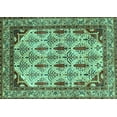thumbnail image 1 of Ahgly Company Machine Washable Indoor Rectangle Abstract Turquoise Blue Modern Area Rugs, 8' x 10', 1 of 4
