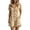 Khaki, variant on Women Summer Solid Lapel Short Sleeve Romper Casual Loose Playsuit with Pockets Button Down Jumpsuit with Short