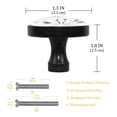 thumbnail image 3 of 4 Pcs Roses and Crane Knobs for Kitchen Cabinet Cupboard Dresser Bookcase Drawer Pulls Handles Round Home Decor, 3 of 5