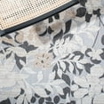 thumbnail image 6 of SAFAVIEH Cabana Rayen Floral Indoor/Outdoor Area Rug, Ivory/Charcoal, 3' x 5', 6 of 12