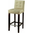 thumbnail image 2 of Safavieh Thompson Rustic Glam Tufted Bar Stool with Footrest, 2 of 3