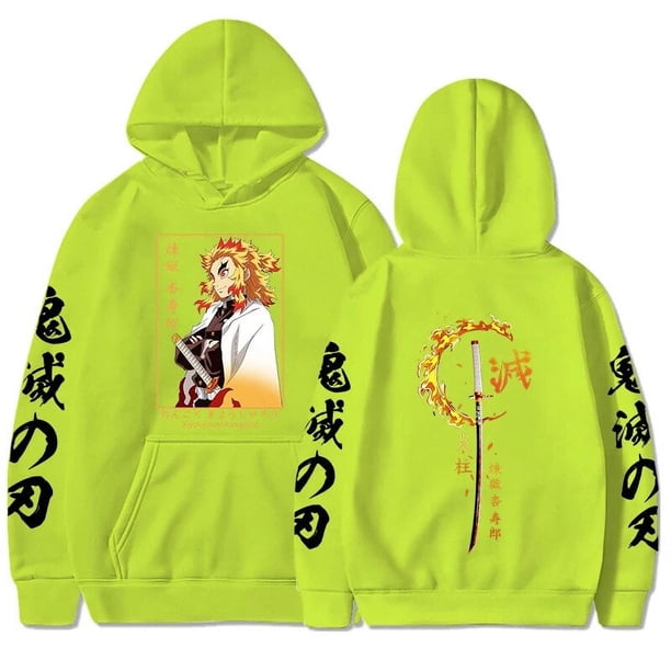 New Anime Demon Slayer Rengoku Kyoujurou Hoodie Men's Women's