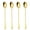 golden, variant on 4pcs Long-handled ice tea spoon, cocktail stir spoons, stainless steel coffee spoons(Oval spoon head)golden19.5*3cm