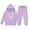 Purple, variant on Big Outfits for Girls Sets Winter Hoodie Joggers Comfy Casual Kids Print Cute Girls Fall Clothes Mint Green Size 8-9T