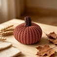 thumbnail image 5 of Mini Crochet Pumpkins – Fall Decorations for Home, Rustic Farmhouse Pumpkin Decor, Thanksgiving Centerpiece, Halloween Mantel Display, 5 of 5