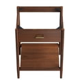 thumbnail image 6 of Vanity Cabinet (Sink not included), Walnut, Wood, Mid Century Hotel Bedroom Bathroom, Modern Contemporary HB36350, 6 of 9