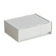 thumbnail image 2 of Organizador de Cajones de Escritorio Apilable de Plástico 23x17x8cm, Blanco, Caja de Almacenamiento Modular para Suministros de Oficina Cosméticos Estación de Trabajo, 2 of 6