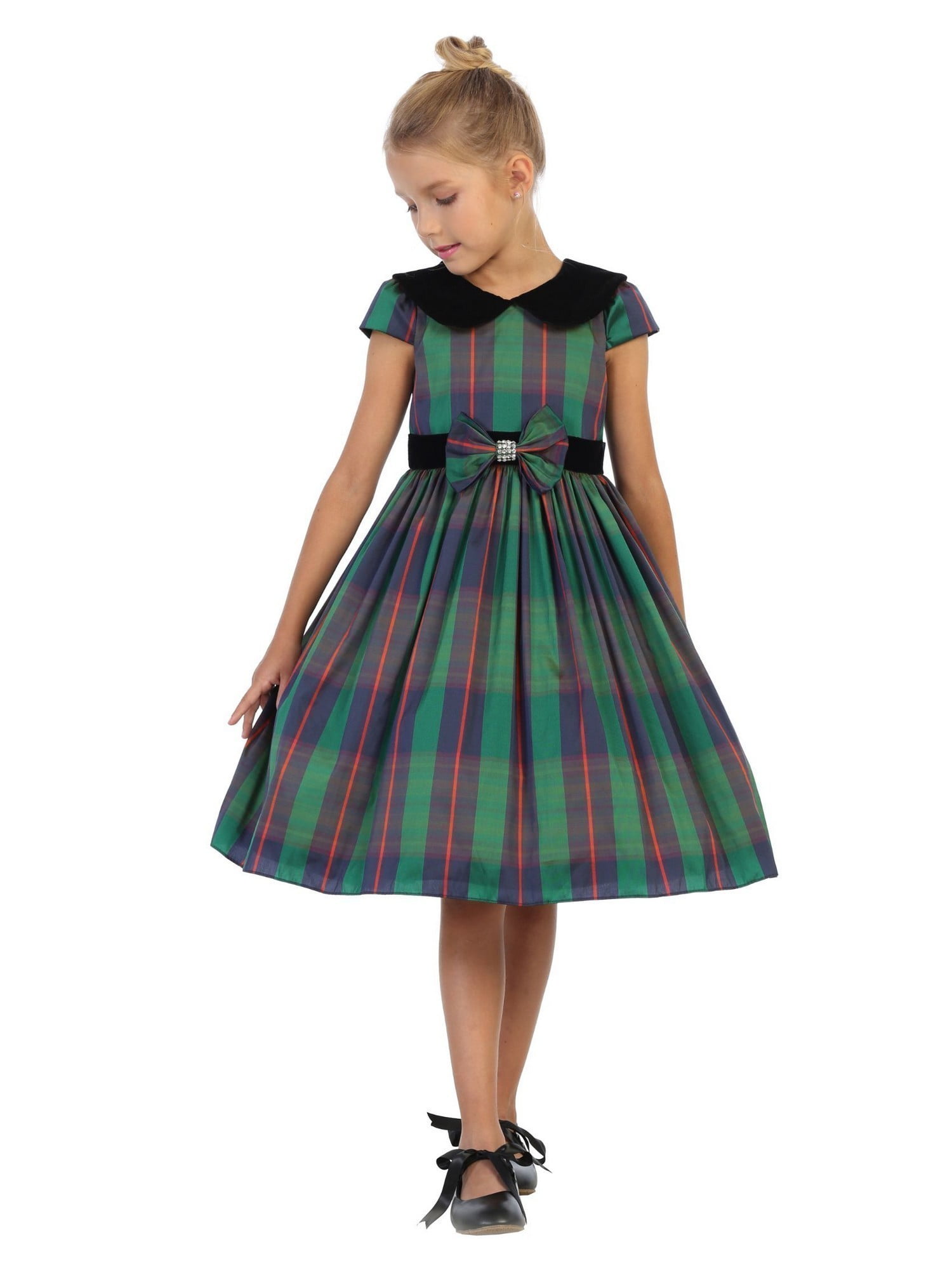 plus size green christmas dress