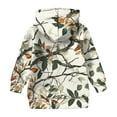 thumbnail image 3 of Xyxonk Camo Hoodies for Girls Toddler & Kids Size 10-12 Long Sleeve Maple Leaf Print Cute Camouflage Sweatshirt with Pockets Fall Hunting Fleece Pullover Hoodie,White 140, 3 of 4