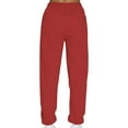 thumbnail image 5 of qolati Women Sweatpants Baggy Elastic High Waisted Hiking Joggers Pants Drawstring Athletic Workout Running Tapered Trousers with Pockets, 5 of 5