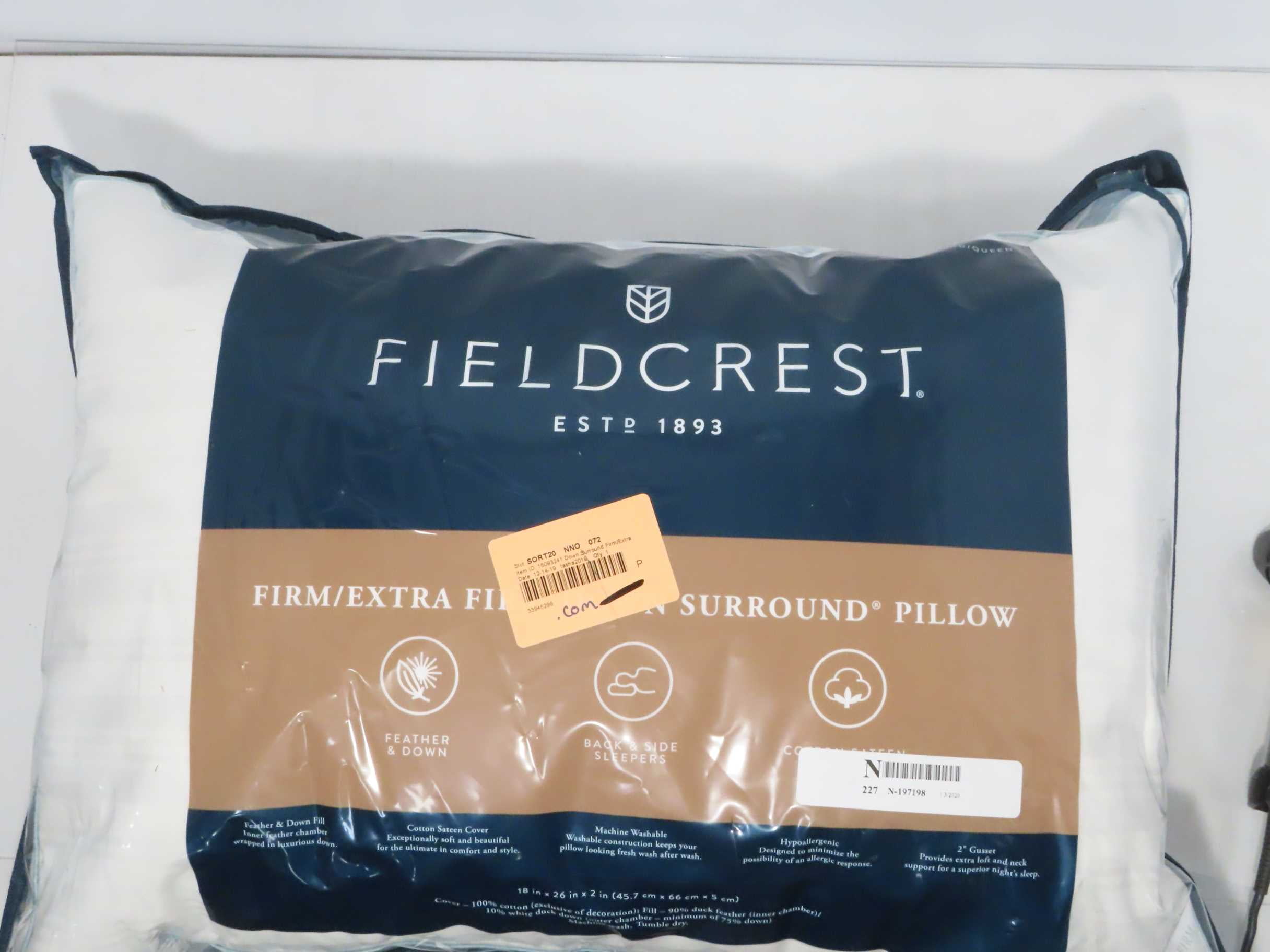 fieldcrest luxury pillow