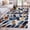 Multi, variant on 3'x5' Area Rugs, Navy Blue Burnt Orange Botanical Indoor Outdoor Area Rug for Living Room Bedroom, Abstract Palm Leaf Washable Bathroom Rugs Kitchen Floor Carpet Mats Home Decor Aesthetic