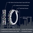 thumbnail image 2 of Gem Stone King 925 Sterling Silver Green Mystic Topaz Earrings for Women (4.00 Cttw, Gemstone Birthstone. Oval 6X4MM), 2 of 5
