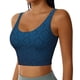 thumbnail image 2 of Balery Dark Blue Sujetadores deportivos con espalda cruzada para mujer, acolchados, sin costuras, de alto impacto, ideales para yoga, gimnasio, entrenamiento y fitness.-, 2 of 8