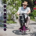 thumbnail image 4 of Upgrade Mobility Scooter Lightweight Foldable,All Terrain Mobility Scooters for Seniors & Adults,Arshin 300lbs Mobility Aids for Elderly,2 Batteries,Variable Speed(Purple), 4 of 10