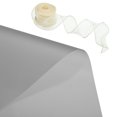 thumbnail image 4 of Unique Bargains 20 Sheets Flower Wrapping Paper, 22x22 Inch Korean Style Floral Packaging with Ribbon for Gift, Light Grey, 4 of 8