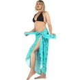 thumbnail image 5 of HAPPY BAY Women's Swimwear Coverups Skirt Long Beachwear Pareos Summer Wraps Beach Vacation Sarong Beach Swim Cover ups for Women One Size Cyan, Dolphin, 5 of 5