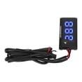 thumbnail image 3 of LCD Motorcycle Thermometer Ultra Thin Waterproof Water Temp Meter with 10MM Sparking Plug Adapter DC12V Blue, 3 of 14